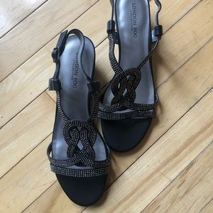 London fog rhinestone shoes